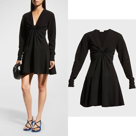 NWT A.L.C. Lex Front-Gathered Mini A-Line Dress - Picture 1 of 9